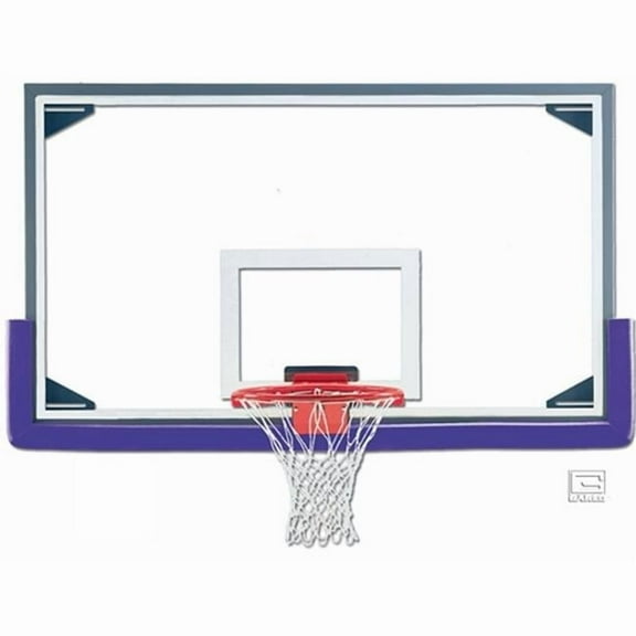 42 x 72 in. Regulation Glass Backboard with Aluminum Frame