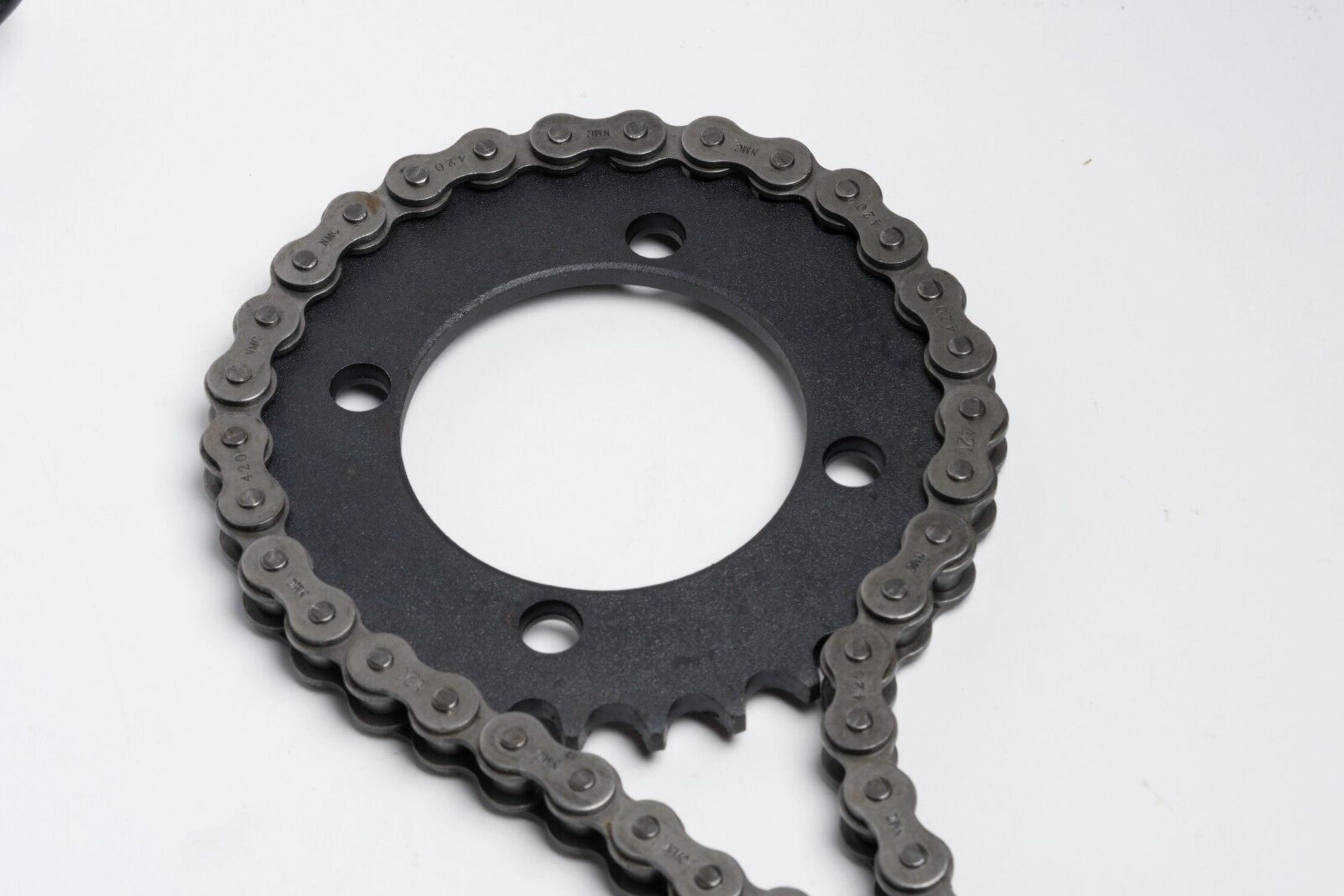 #420 29T 4 hole Sprocket drive gear w Chain f ATV UTV DIY GoKart Quad ...