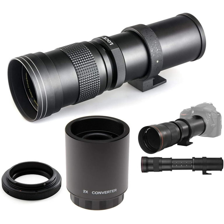420-800mm f/8-16 HD Telephoto Zoom Lens for Canon EOS Rebel and