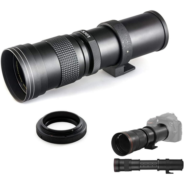 420-800mm f/8-16 Manual Telephoto Lens with T-mount Adapter for