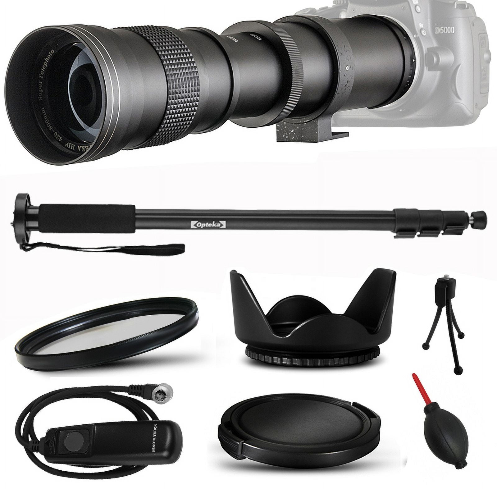 Teleobiettivo Zoom 420-800 Mm F8.3 – Messa A Fuoco Manuale Con Attacco T – Per Reflex Canon EOS (T3, T5, T7, 80D, 6D, 5D, Ecc.) – Perfetto Per Foto Naturalistiche E Lunari - 3