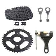 420 Chain 40 Tooth Sprocket Rear Drive Chain 90 Links for Coleman CT200U BT200X CT200U-EX Predator 212 196cc 200cc Mini Bike Parts