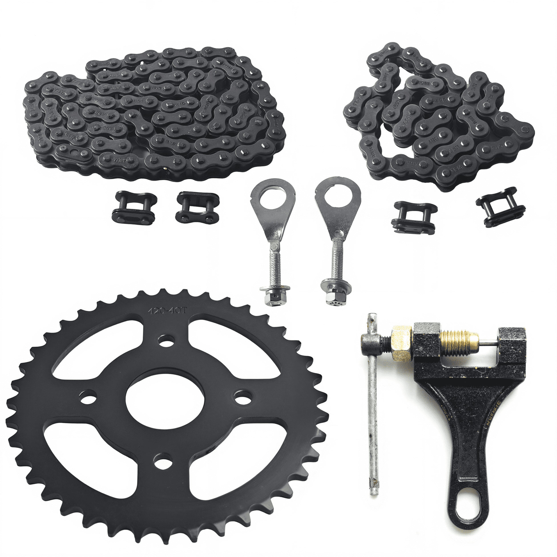 420 Chain 420 Sprocket 40T 40mm Bore 90 Links and 42 Links for