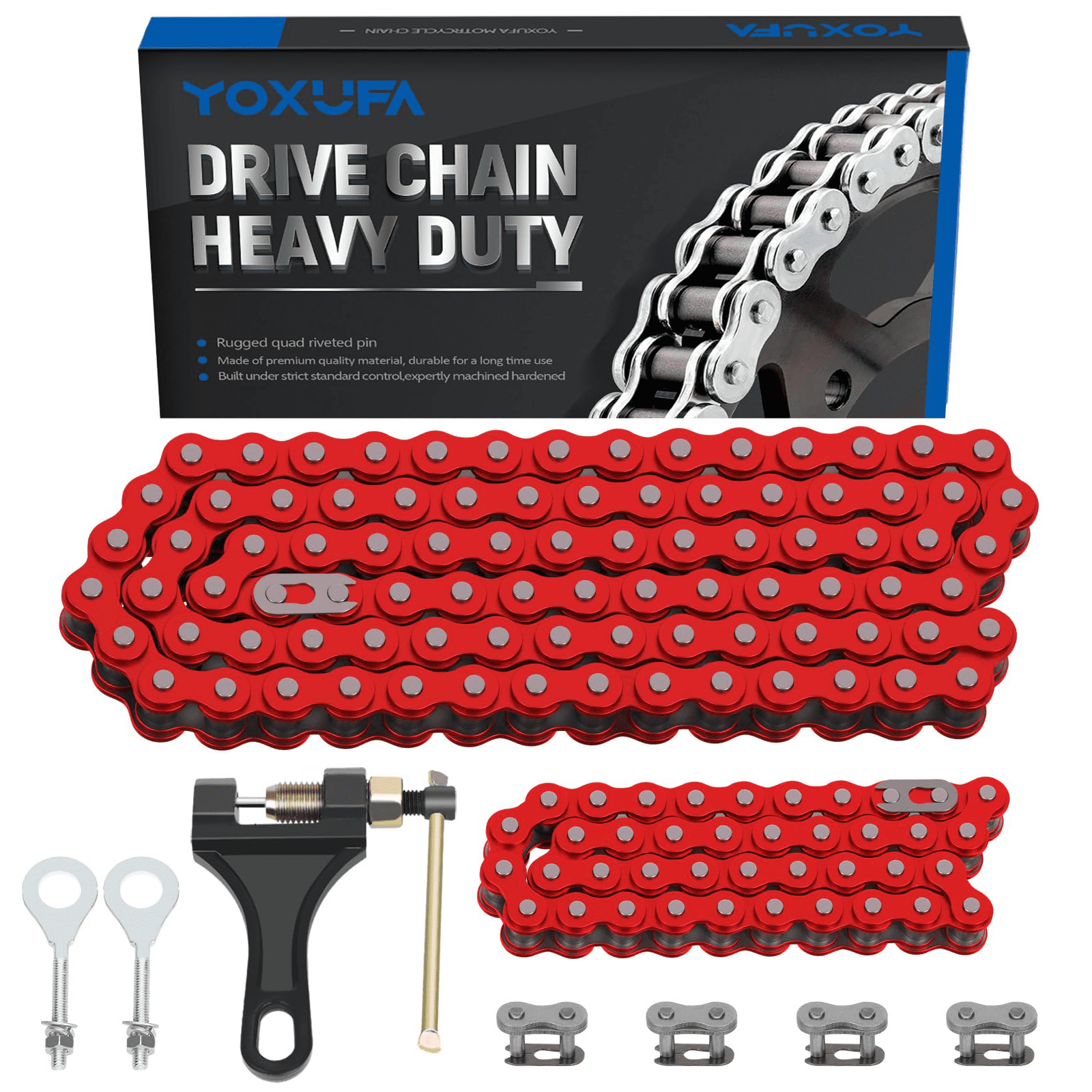 coleman 200 mini bike chain 420 x 102 Links Drive with Master Link - RB200 Safe transportation with reliable package 42-Link 420 Chain for the