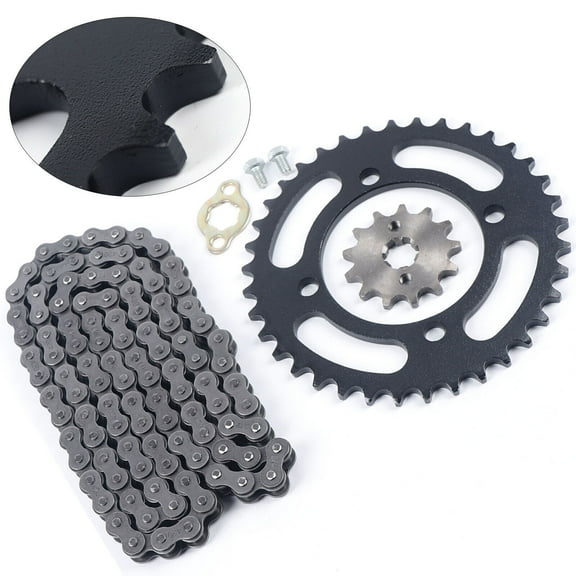 420 Chain & Sprocket Set 420 Chain & Front Rear Sprocket 110cc For Dirt Pit Bike ATVs Apollo SSR 125cc