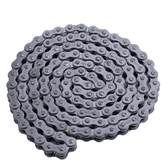 420 Motorcycle Chain 132 Link Standard Roller Chain for 100cc 110cc 125cc Dirt Pit Bike ATV Quad Go Kart Scooter