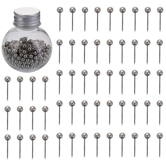 420 Pcs Map Push Pins,Happon Round Head Map Tacks with Steel Points Decorative Drawing Pins for Cork Board Bulletin Board Map Maker Photo Wall Office Home Supplies