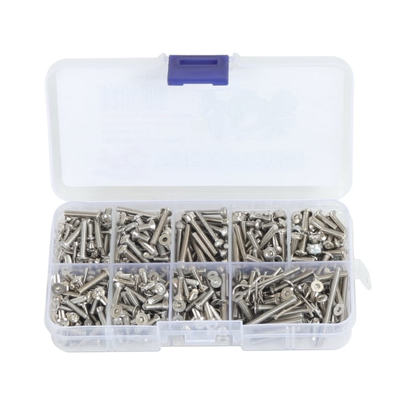 420 Pieces Premium Stainless Steel Screw Set for Axial 1.9UTB AXI03004, SCX10III AXI03007, AXI03006 RTR Durable Use TAPDRA Accessories