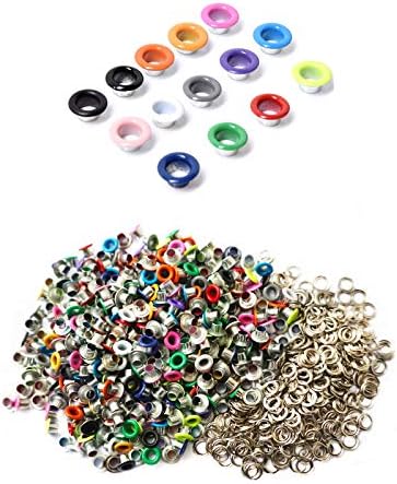 420 Set 3mm Metal Eyelets Mixed Colors Round Eyelet Grommets for ...