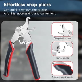 Lisle 41080 Trim Clip Pliers – 45-Degree Angled Tips – Easy Removal Of Auto Trim Panel Fasteners – Ideal For Tight Spots – Durable Auto Accessory Tool