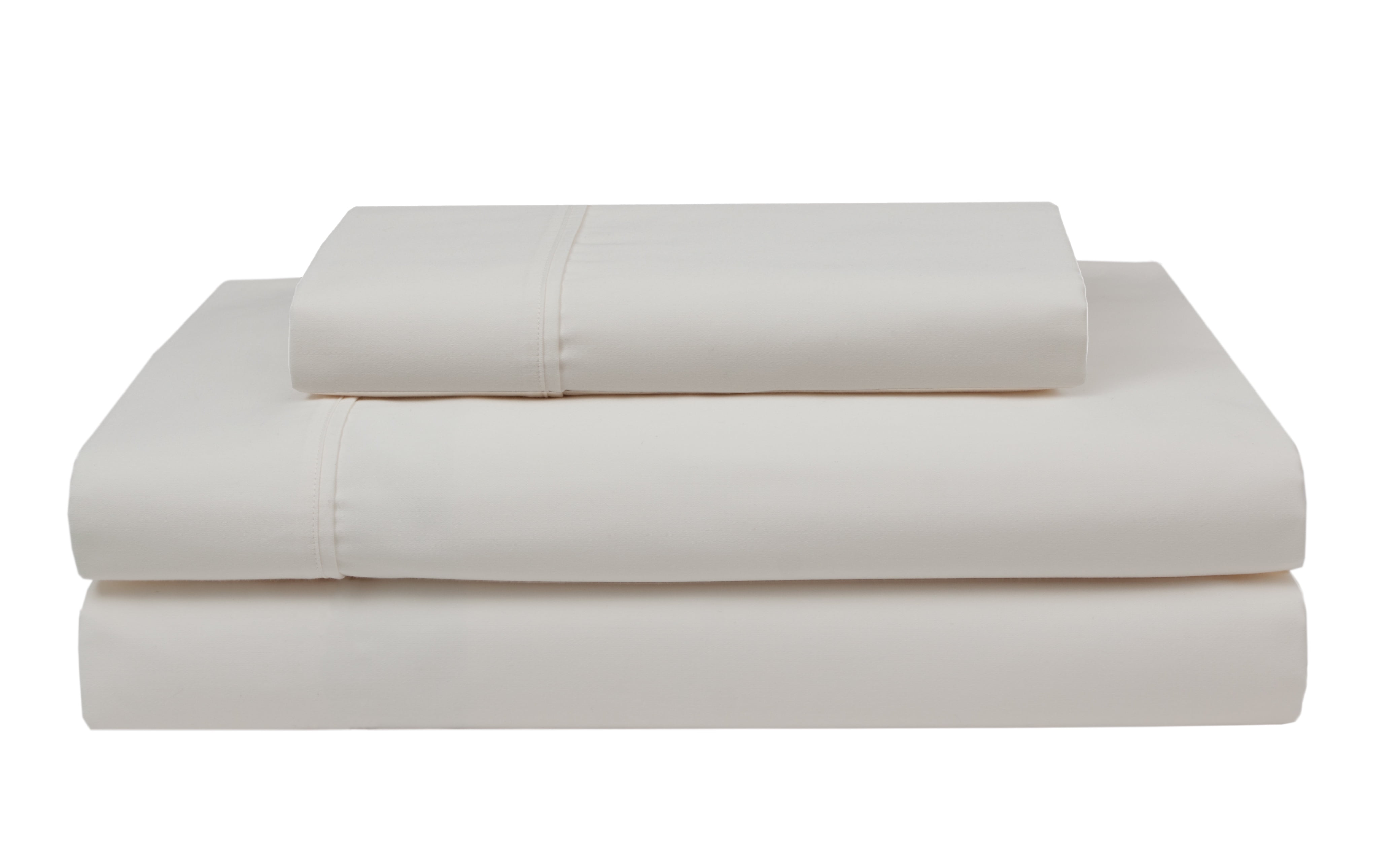 420 Thread Count 100 Cotton Wrinklefree Sheet Set, Twin, Ivory