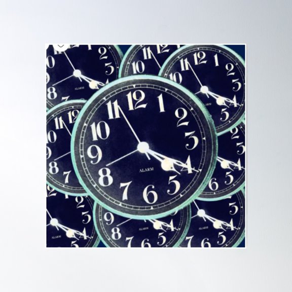 420 Time Bubble Poster Wall Art, Modern Wall Decor, 24x24 UNFRAMED