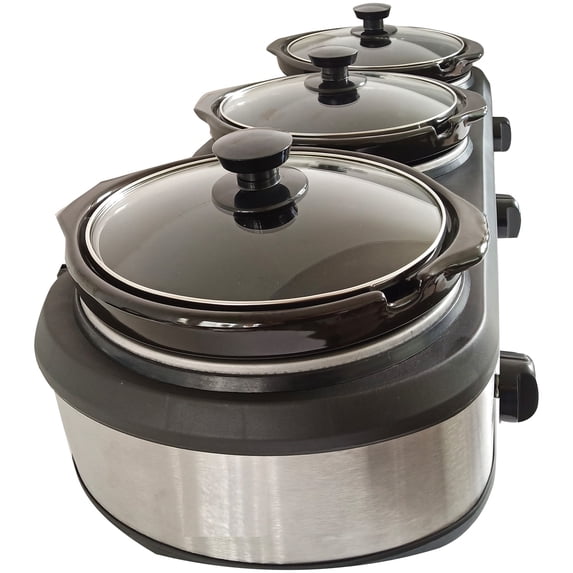 2 5 Quart Triple Slow Cookernull