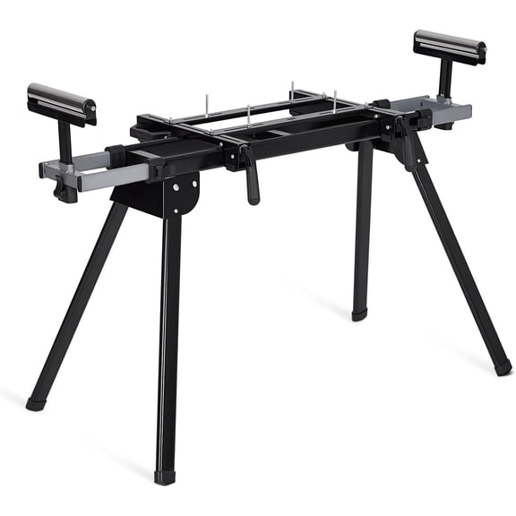 420 lb Miter Saw Stand 76-4/5 In Adjustable Folding Stand for Table Saws with Brackets