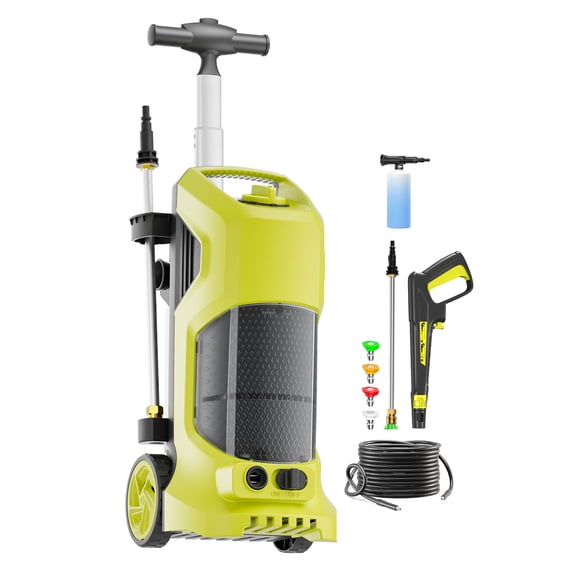 4200 PSI 2.5GPM Electric Power Washer, 25FT Hose, Foam Sprayer Kit for Motorcycle, Deck, Yard, Stair, Wall, Sidewalk, Pool, Boat cleaning