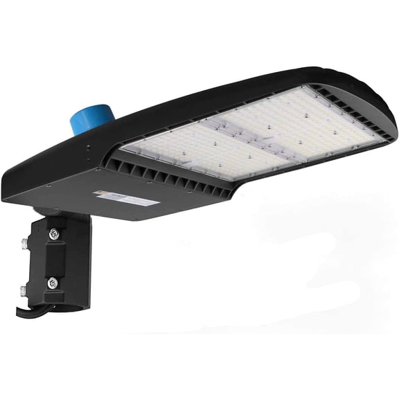 42000Lm LED Parking Lot Lights 300W LED Shoebox Light with Photocell, 5700K Outdoor Commercial Area Lighting, 1000W Metal Halide Equivalent, Dusk to Dawn Led Street Pole Light - Slip Fitter, UL-Listed