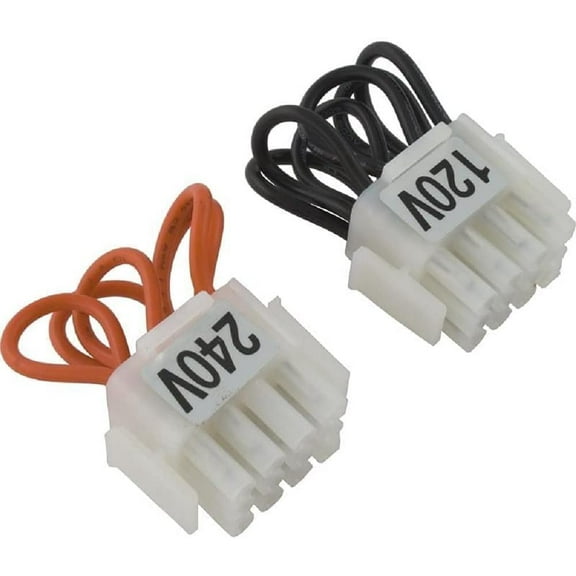 42001-0105S 120/240-Volt Selector Plug Kit Replacement for Pentair Pool and Spa Heater Electrical Systems, Black/white/orange