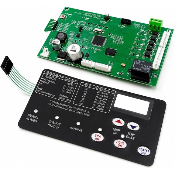 42002-0007S 461105 Control Board Kit Fits Pentair Mastertemp 200 250 300 400 Sta-Rite Max-E-Therm NA LP Series Pool Spa Heaters