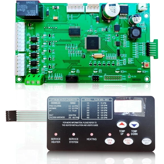42002-0007S Control Board Kit Replacement for Pentair MasterTemp Sta-Rite Max-E-Therm NA & LP Series Pool & Spa Heater Electrical Systems with 472610Z