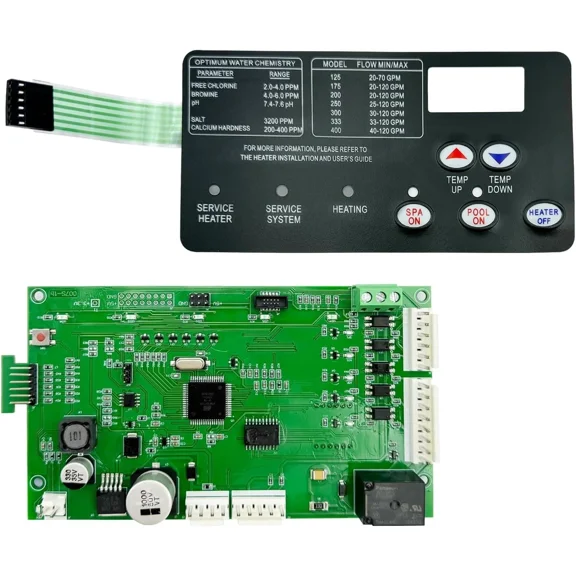 42002-0007S Control Board Kit W/ Switch Pad For Pentair MasterTemp NA/LP 461105