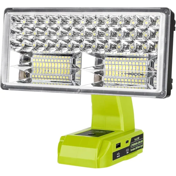 4200LM Flashlight Cordless Led Work Light Floodlight Spotlight for Ryobi 18V