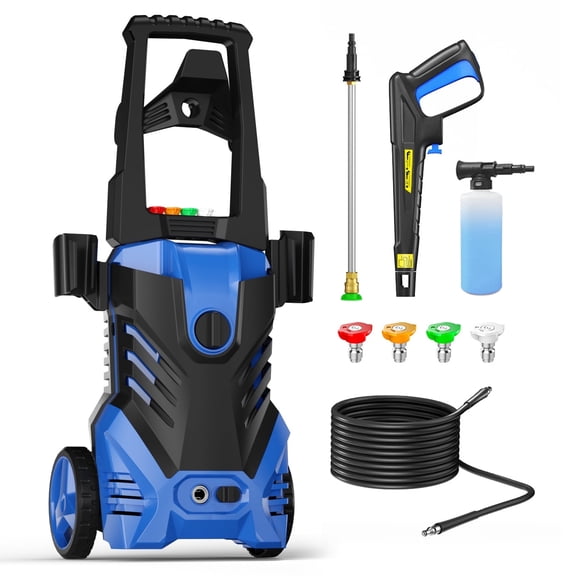 4200PSI-Max 2.8GPM Pressure Washer Power Washer With 4 Nozzles ,500ml Foam Cannon, 25FT Hose Power Washer Cleaning forCar, Home, Driveway, Yard, Outdoor, Gutter, Pool, Brick Cleaning
