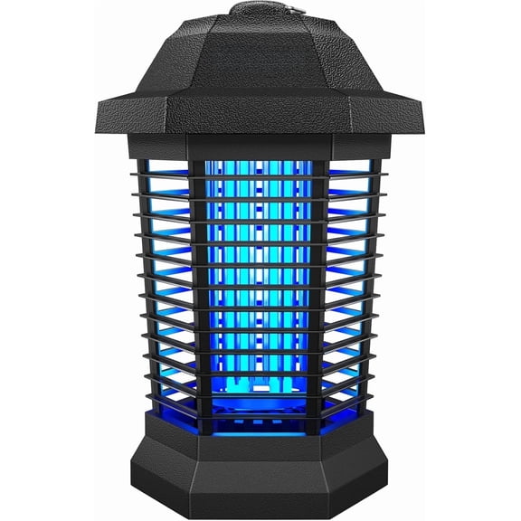 4200V Electric Bug Zapper, ABS Fireproof Plastic Insect Killer, Plug-in Mosquito & Fly Trap Covers 1/2 Acre for Patio & Backyard