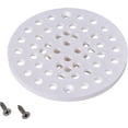 42021 Shower Drain Strainer, 63/4Inch, White