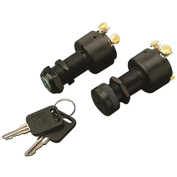 420365-1 Three Position Ignition Switch - Polypropylene - Short Shaft - Durable Design