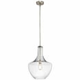 thumbnail image 1 of 42046NICS Kichler Lighting Everly - 1-Light Large Pendant with Transitional Style 19.75 Inches Tall by 13.75 Inches Wide-Brushed Nickel Finish-Clear, 1 of 2