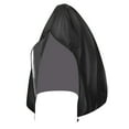 thumbnail image 1 of 420D Outdoor Egg Chair Cover with Zipper, Windproof Waterproof Patio Swing Chair Protector, Heavy Duty, Fits 75X45 Inch, Black Black Tanuke, 1 of 3