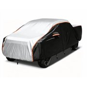 420D Silver Coated Polyester Truck Cover fit for Full-Size Pickups 250"L x 80"W x 77"H, UV & Water Resistant