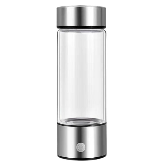 420ML Hydrogen Rich Water Bottle SPE PEM Technology Portable USB Rechargeable, Hydrogen Water Generator Glass Drinking Cup Birthday Gift