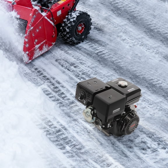 420cc 15HP OHV Horizontal Shaft Gas Engine Recoil Start 4-Stroke Gasoline Motor for Water Pumps, Vibrators, Generator
