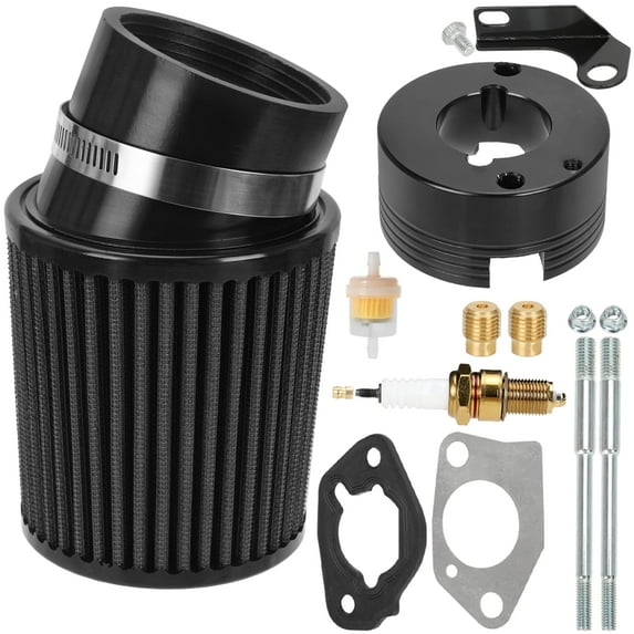 420cc Air Filter Adapter Kit Compatible with Predator 420 301cc 8hp 13hp 15hp GX340 GX390 OHV Engine Stage 1 Mini Bike Go Kart Performance Parts Upgraded for Golf Cart Lawnmower Pressure Washer