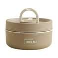 thumbnail image 1 of 420ml Insulated Lunch Box, Round Stainless Steel Bento Box, Stackable Stainless Steel Food Containers, Leak Proof Bento Box for Hot & Cold Meals, Reusable Meal Prep Containers, Portable Food Storage, 1 of 7