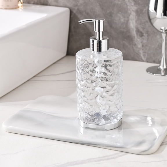 420ml Soap Dispenser Bottle Refillable Hand Wash Pump Bottle, Stylish Bathroom Kitchen Sink Accessory for Liquid Soap and Lotion