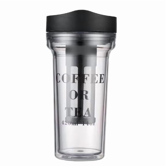 420ml Portable Coffee Cup with Integrated Coffee Filter - Ideal for Travel, Includes Tea Infuser, Cold Brew Coffee Maker,1 * cold brew coffee maker