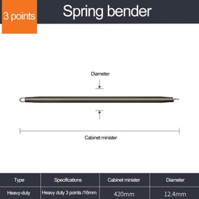 420mm length 4 points PVC pipe bender wire pipe bending manual tool curve spring 16MM