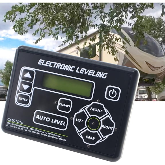 421484 Leveling System Touchpad, RV Auto Leveling System Replacement Touchpad Electronic Leveling Control Panel Compatible with Lippert RV 5th Wheel and Travel Trailer