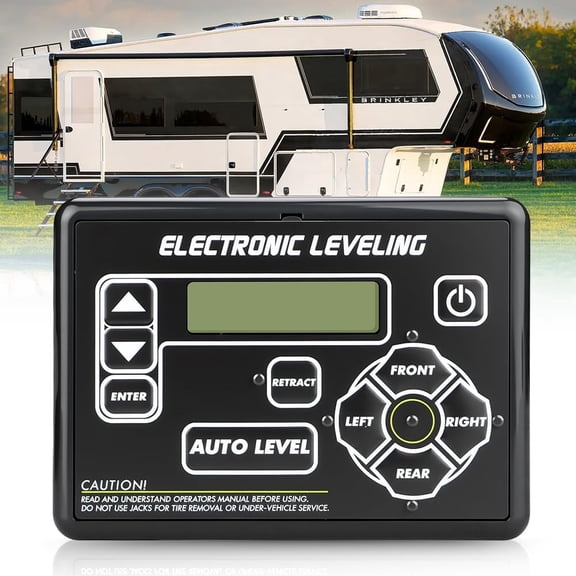 421484 RV Auto Leveling System Replacement Touchpad Electronic Leveling Control Panel w/Button Compatible with Lippert RV 5th Wheel and Travel Trailer Ground Control Systems
