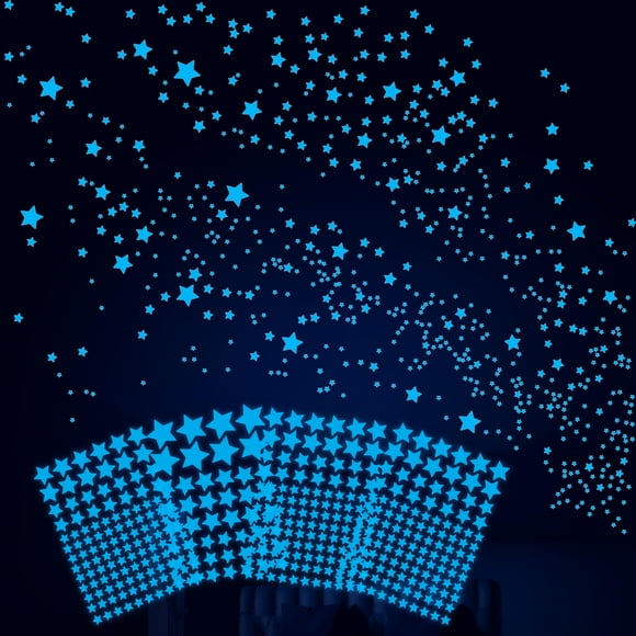 Neasyth Glow in The Dark Stars for Ceiling 421Pcs Space Universe Galaxy Wall Decals Glowing Stickers for Kids Bedroom