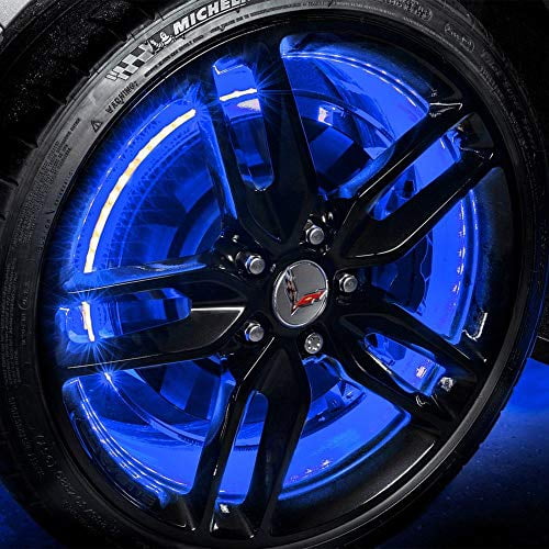 Oracle Lighting 4228-002 - 16.5" Illuminated Blue Double LED Wheel Kit