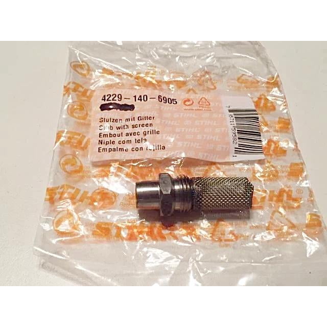 4229 140 6905 Muffler Stub Spark Arrestor w/ Screen STIHL Genuine Part