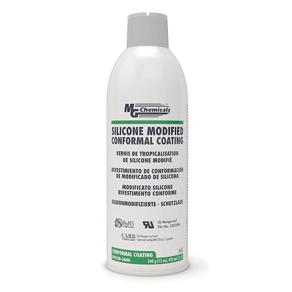 - 422B-340G 422B Silicone Conformal Coating, Clear, 340 gram Aerosol
