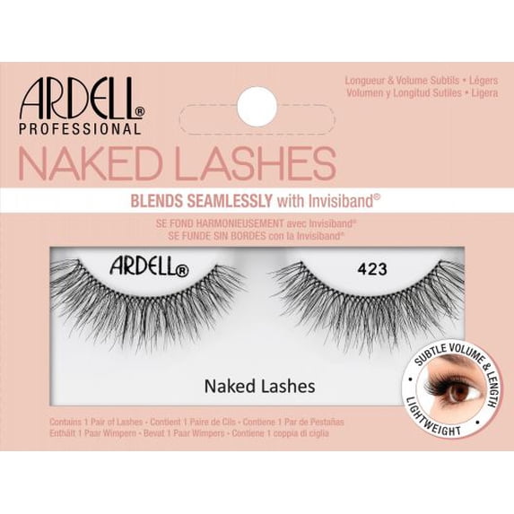 423 , Ardell Professional Magnetic Naked Lashes , Hair Scalp Skin Body - Pack of 1 w/ SLEEK Teasing Comb