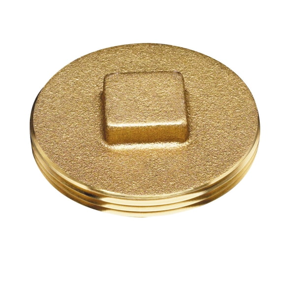Oatey 3 in. Threaded Cleanout Plug in Brass - 42372