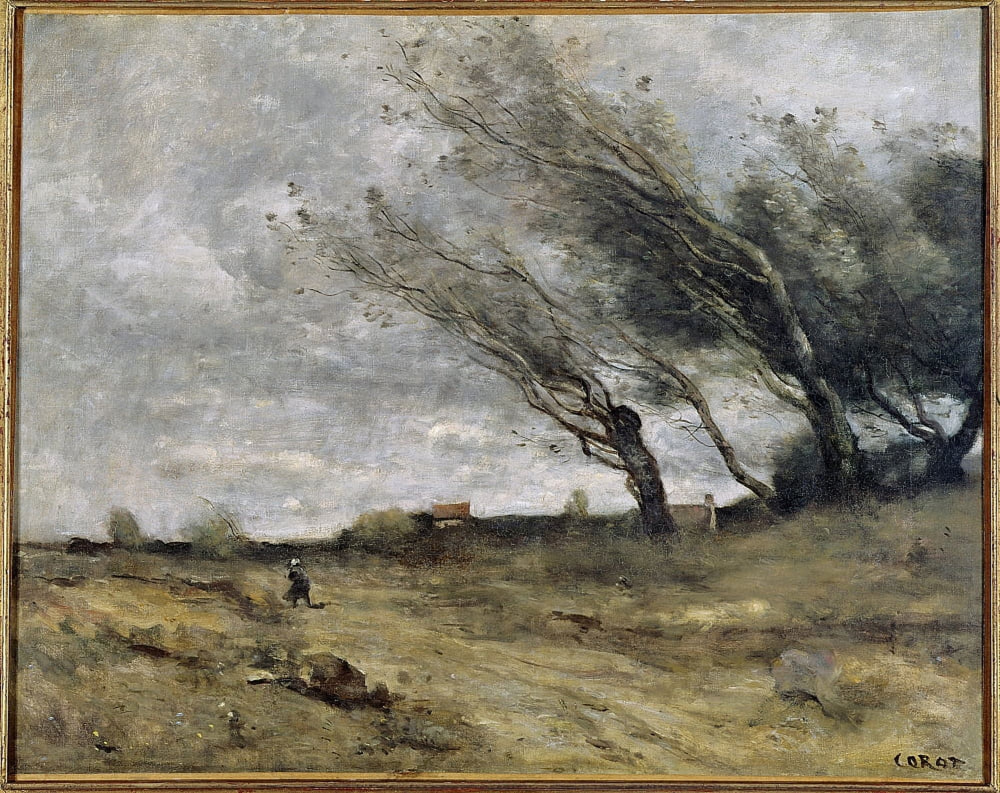 4239 Camille Corot (1796-1875) French School Canvas Art - (24 x 18)