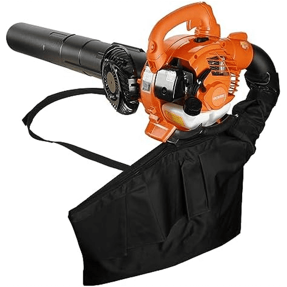 424 CFM Leaf Blower, 2 Stroke Handheld Gas Powered Leaf Blower,Dual-Purpose (Blowing and Suction), Leaf Blower & Leaf Vacuum with Collection Bag for Cleaning Leaf Road Snow$$Garden & Patio