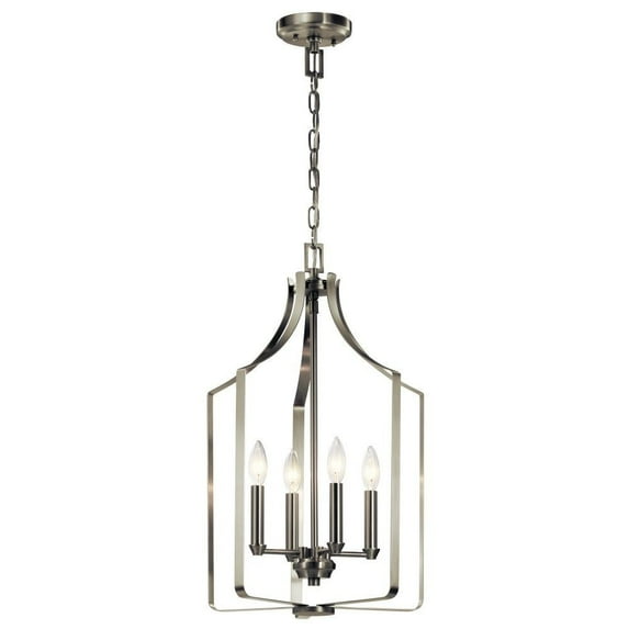 42496NI Kichler Lighting Morrigan - 4 light Mini Chandelier - with Traditional inspirations - 24.25 inches tall by 15 inches wide-Brushed Nickel
